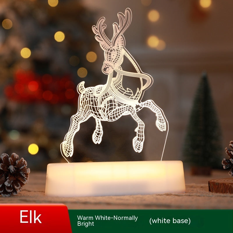 Christmas Decoration 3D Lamp Acrylic LED Night Lights New Year Valentines Day Christmas Kids Gift Christmas Ornaments Christmas Decoration 3D Lamp Acrylic LED Night Lights New Year Valentines Day Christmas Kids Gift Christmas Ornaments